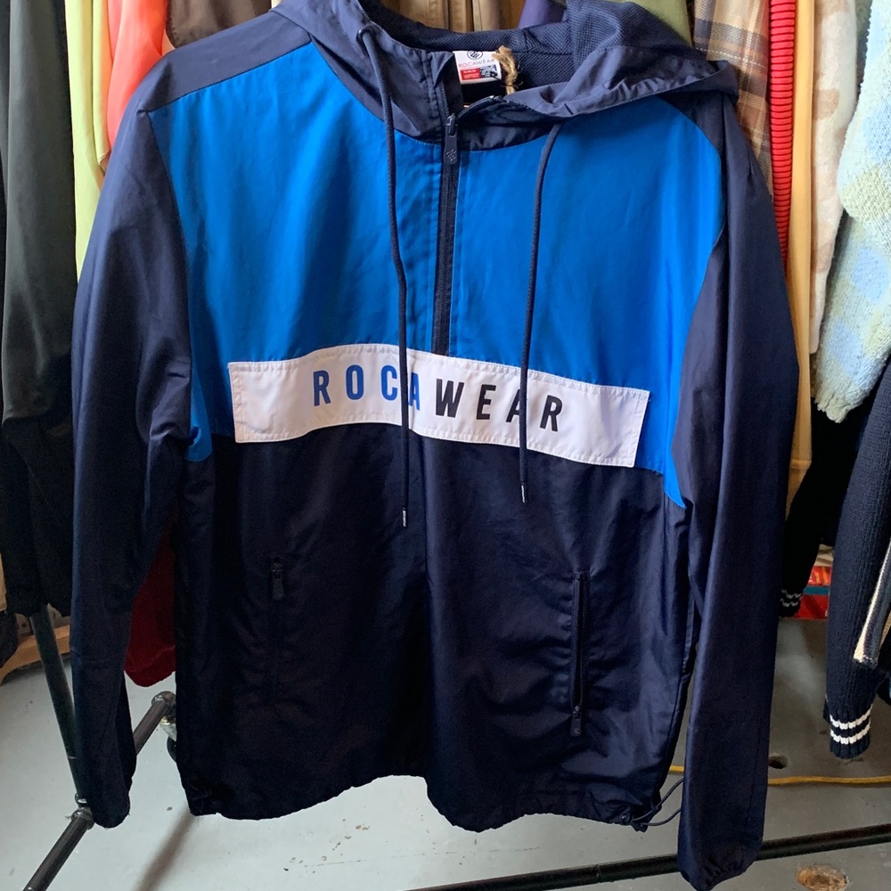 Rocawear Navy and Royal Blue Windbreaker